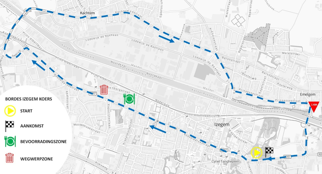 Parcours Izegem Koers
